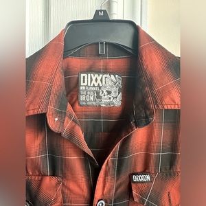 Dixxon button up “the old Iron” mens Large